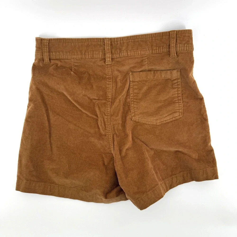 Hang Ten Corduroy Shorts Womens 6 Brown Retro Surf Carpenter Pockets 70s Indie